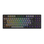 Akko Black & Gold 5087S ISO DE Keyboard with RGB on
