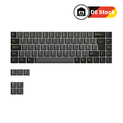 Black & Gold ISO Nordic Tastenkappen Set (76-Tasten)