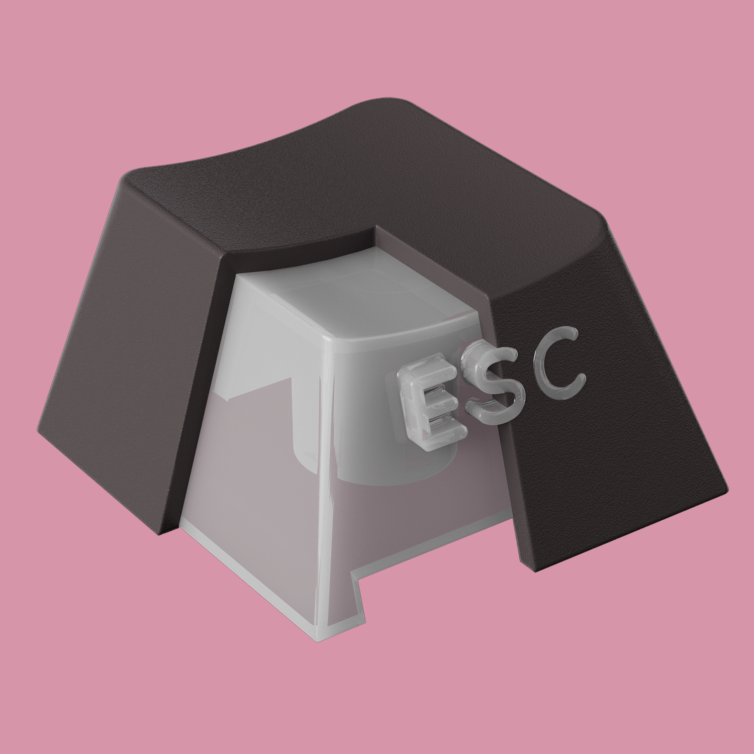 Akko Black & Pink Gradient Keycap Set PC PBT Double Shot