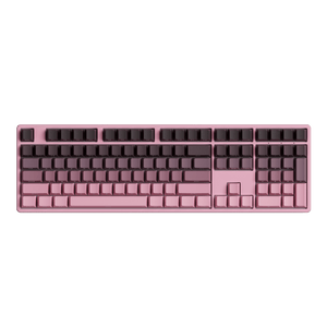 Black & Pink Gradient Keycap Set Install on the Full Size Keyboard