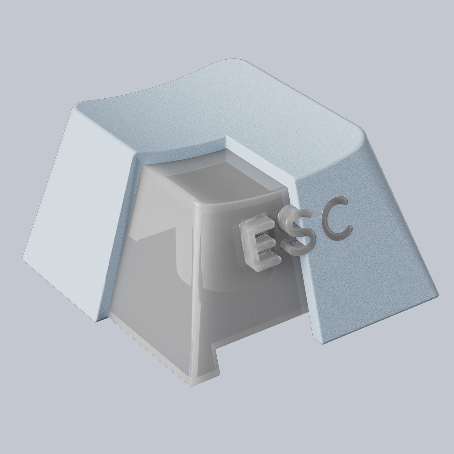 Akko Blue Gradient Keycap Set PC PBT Double Shot Keycaps