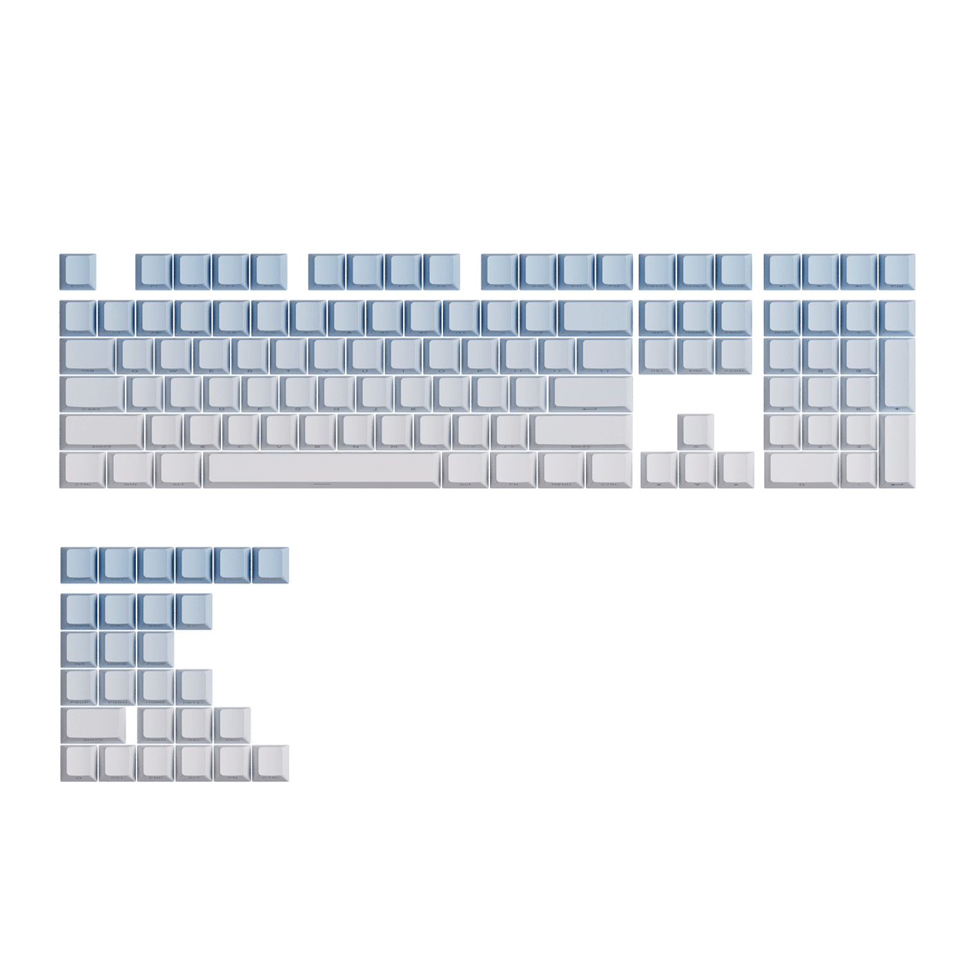 Akko Blue Gradient Keycap Set