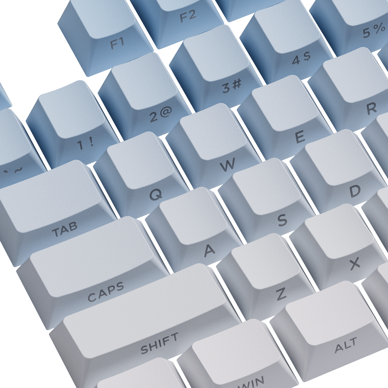 Akko Blue Gradient Keycap Set Key Details