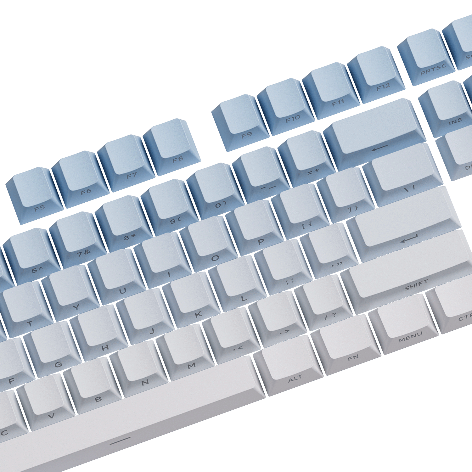 Akko Blue Gradient Keycap Set Key Details