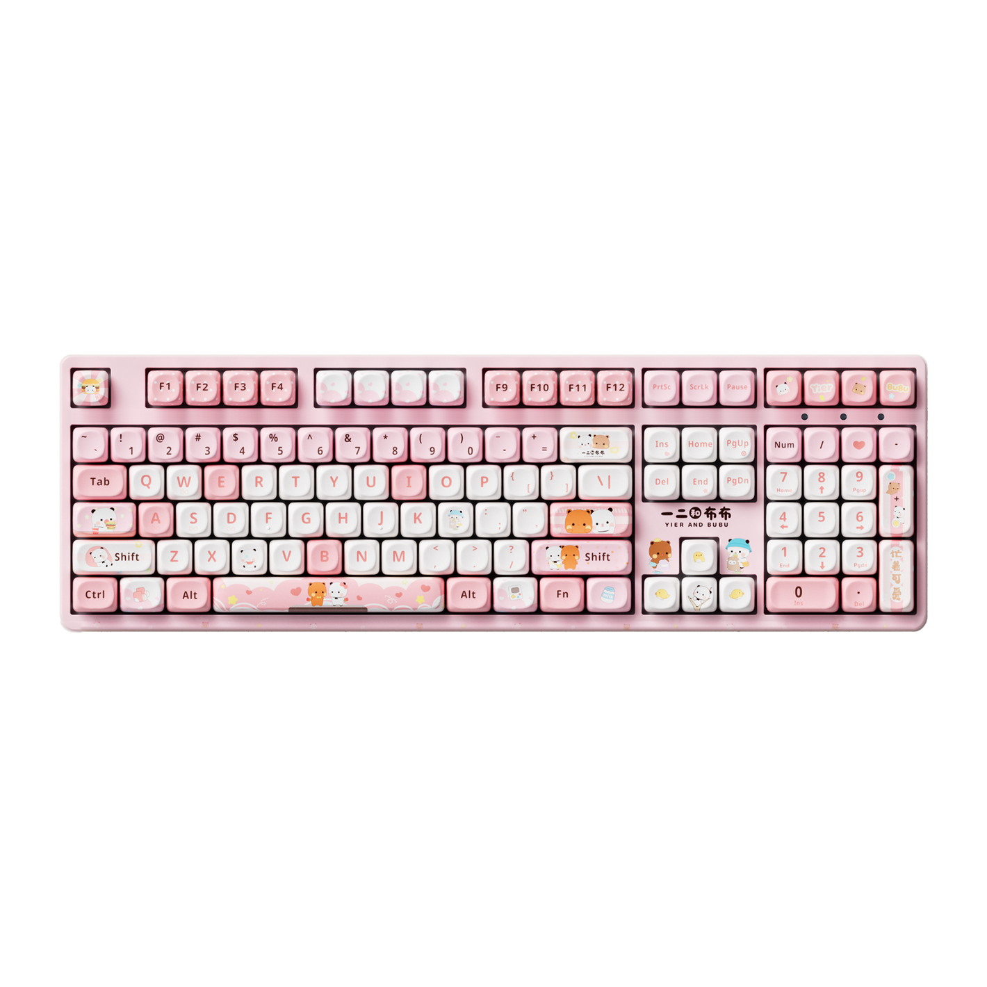 Akko Dudu and Bubu 3108V3 Pink Keyboard