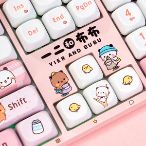 Akko Dudu and Bubu 3108v3 - Pink Key Details