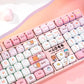 Akko Dudu and Bubu 5108B Pink Full Size Keyboards Right