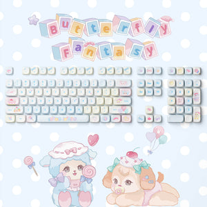 Butterfly Fantasy Keycap Set (140 Keys)