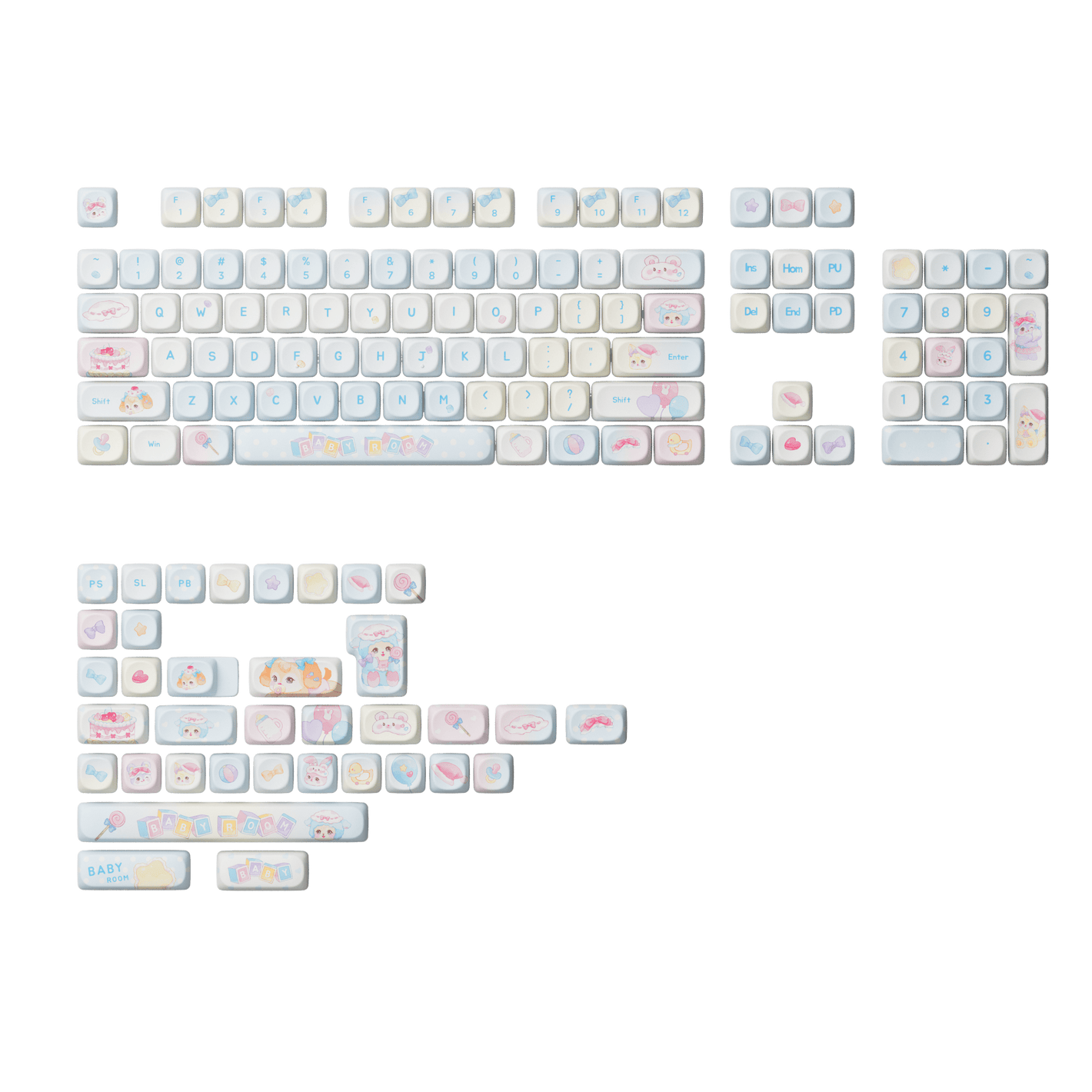 Butterfly Fantasy Keycap Set (140 Keys)