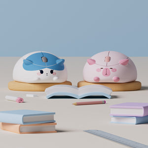 Akko Blue and White Cat Mouse
