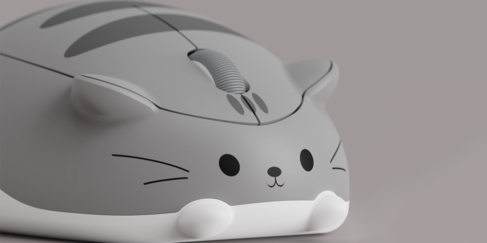 Akko Cat Theme Mouse Gray MIMO ABS Material