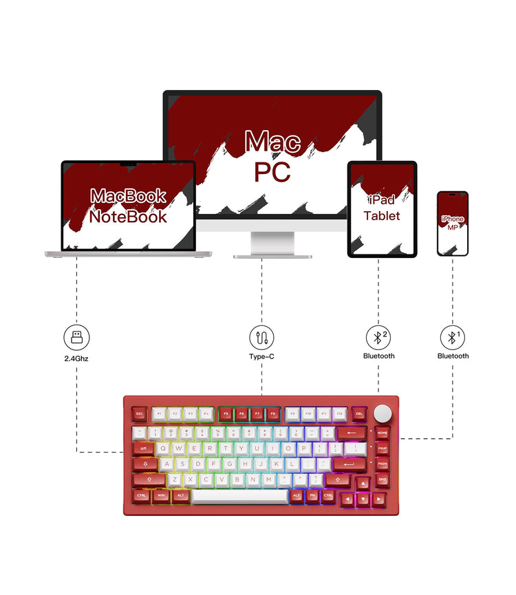 Akko Chicago 5075B Plus Mechanical Keyboard Multi-Mode