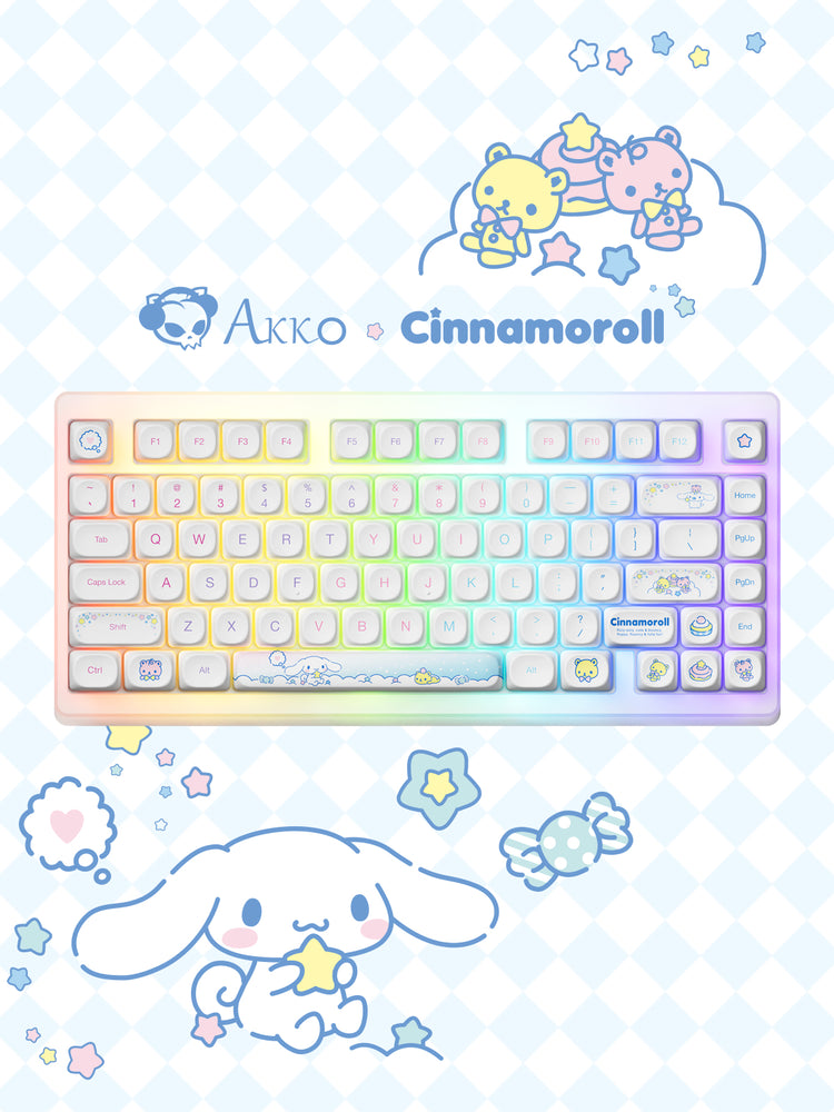 akko cinnamoroll acr top 75b keyboards whole picture for phone