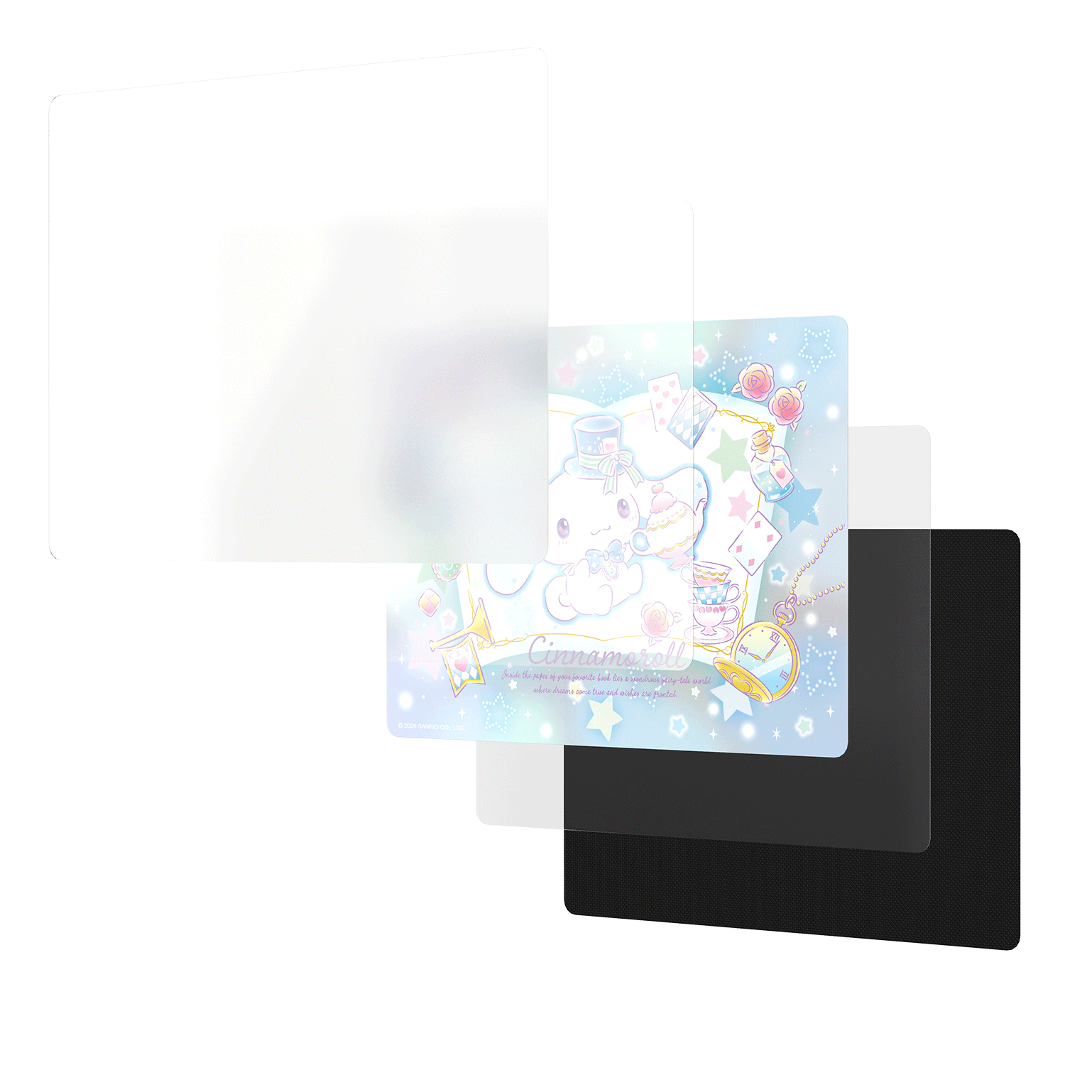 Akko Cinnamoroll Gaming Mouse Pad Structure