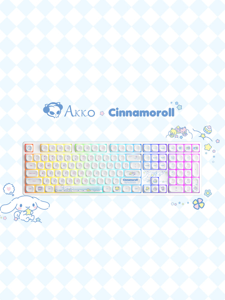 akko cinnamoroll star 5108B plus full size keyboard