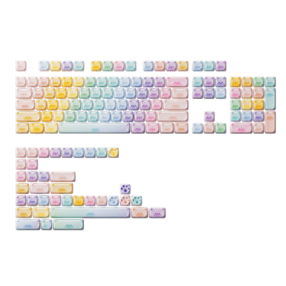 Colorful Cats Keycap Set (142 Keys)