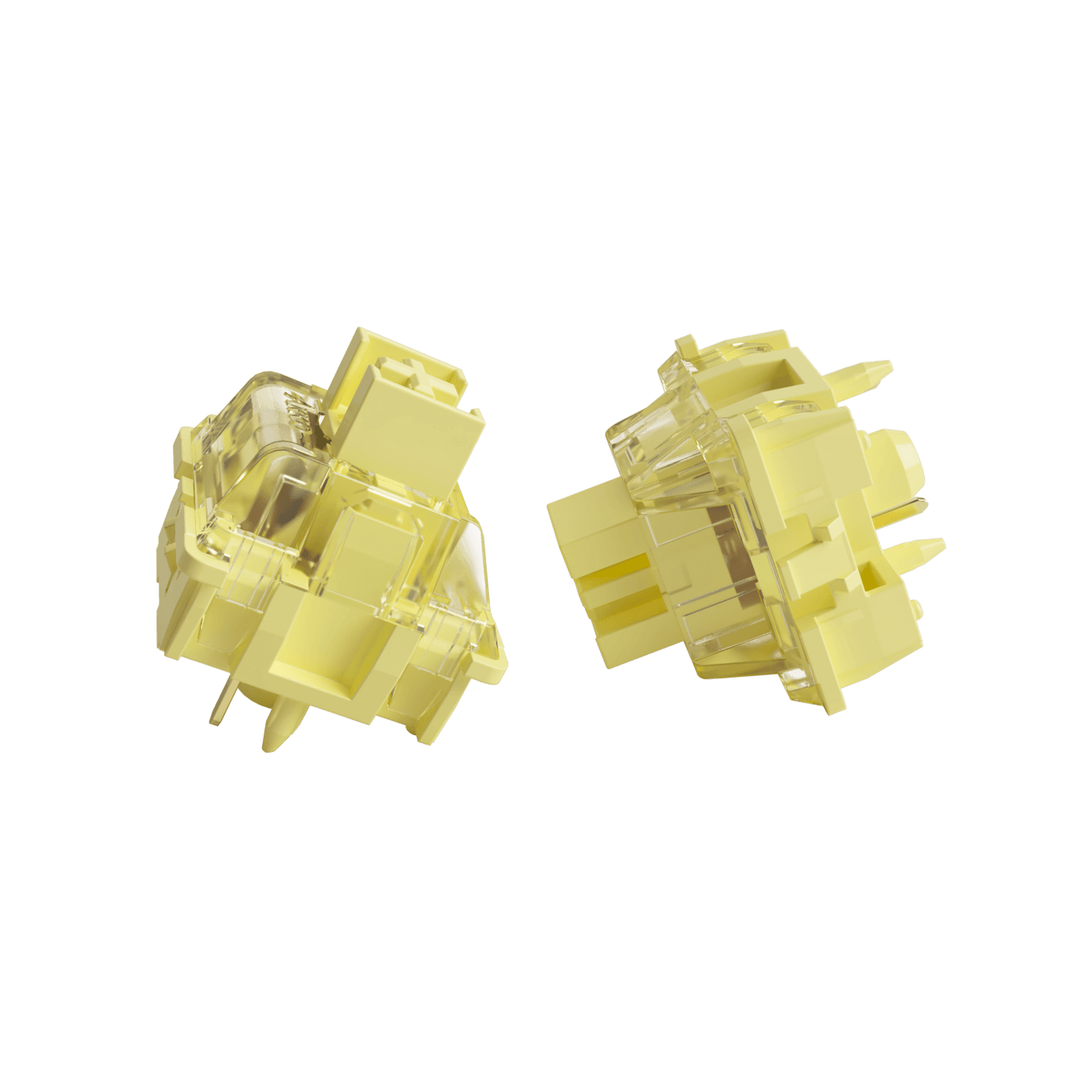 V3 Cream Yellow Pro Switches right and left details