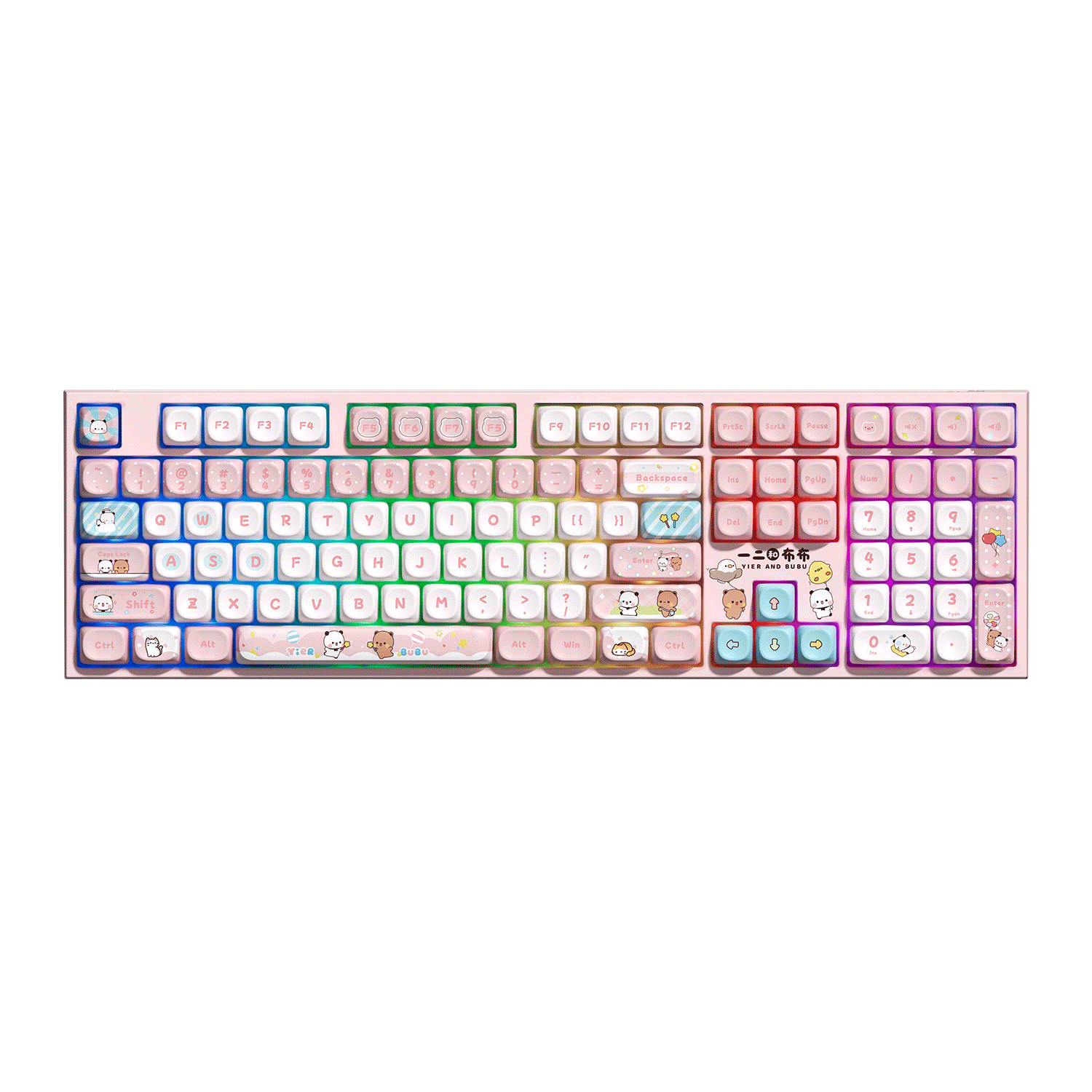 Akko Dudu and Bubu 5108 V5 Mechanical Keyboard Pink RGB