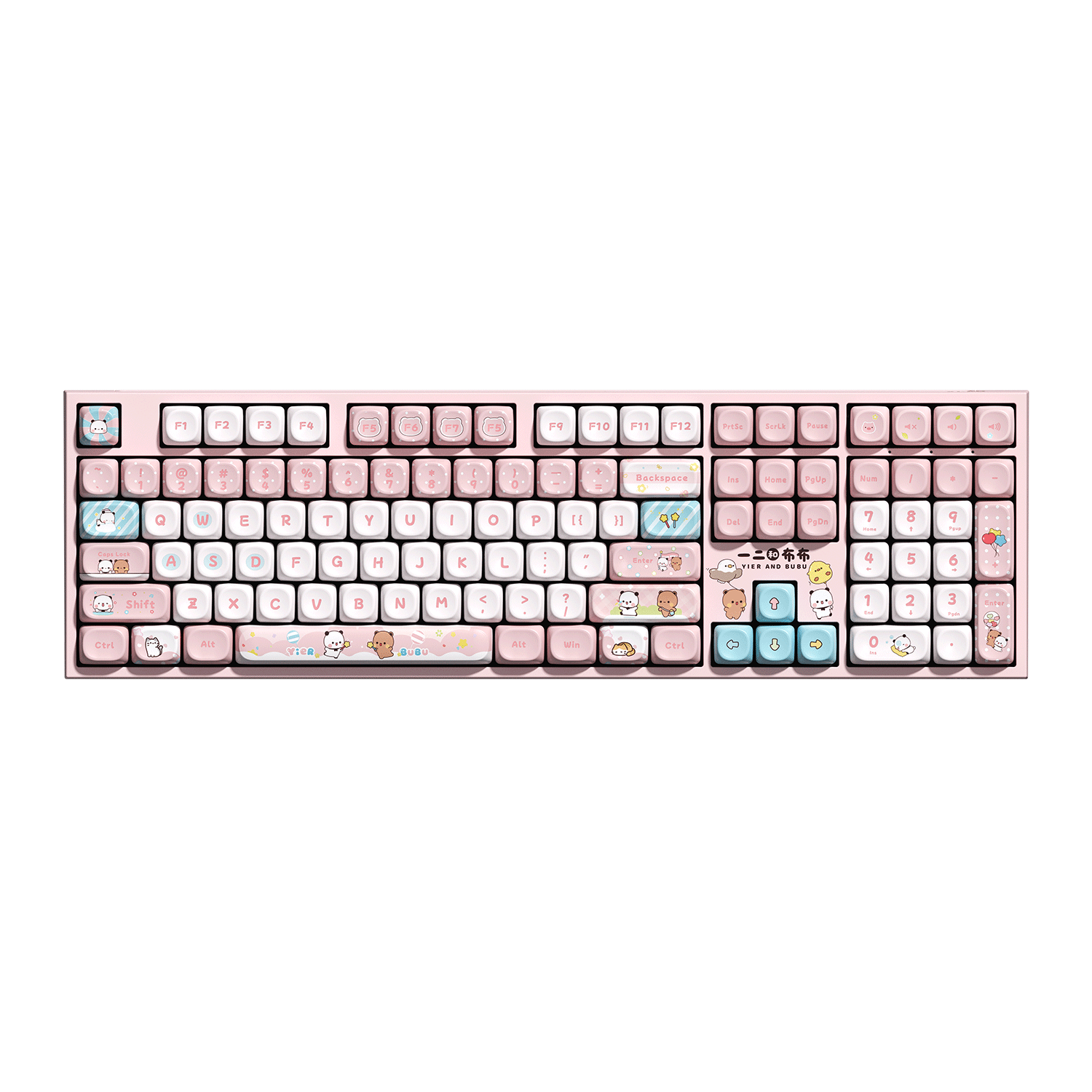 Akko Dudu and Bubu 5108 V5 Mechanical Keyboard Pink