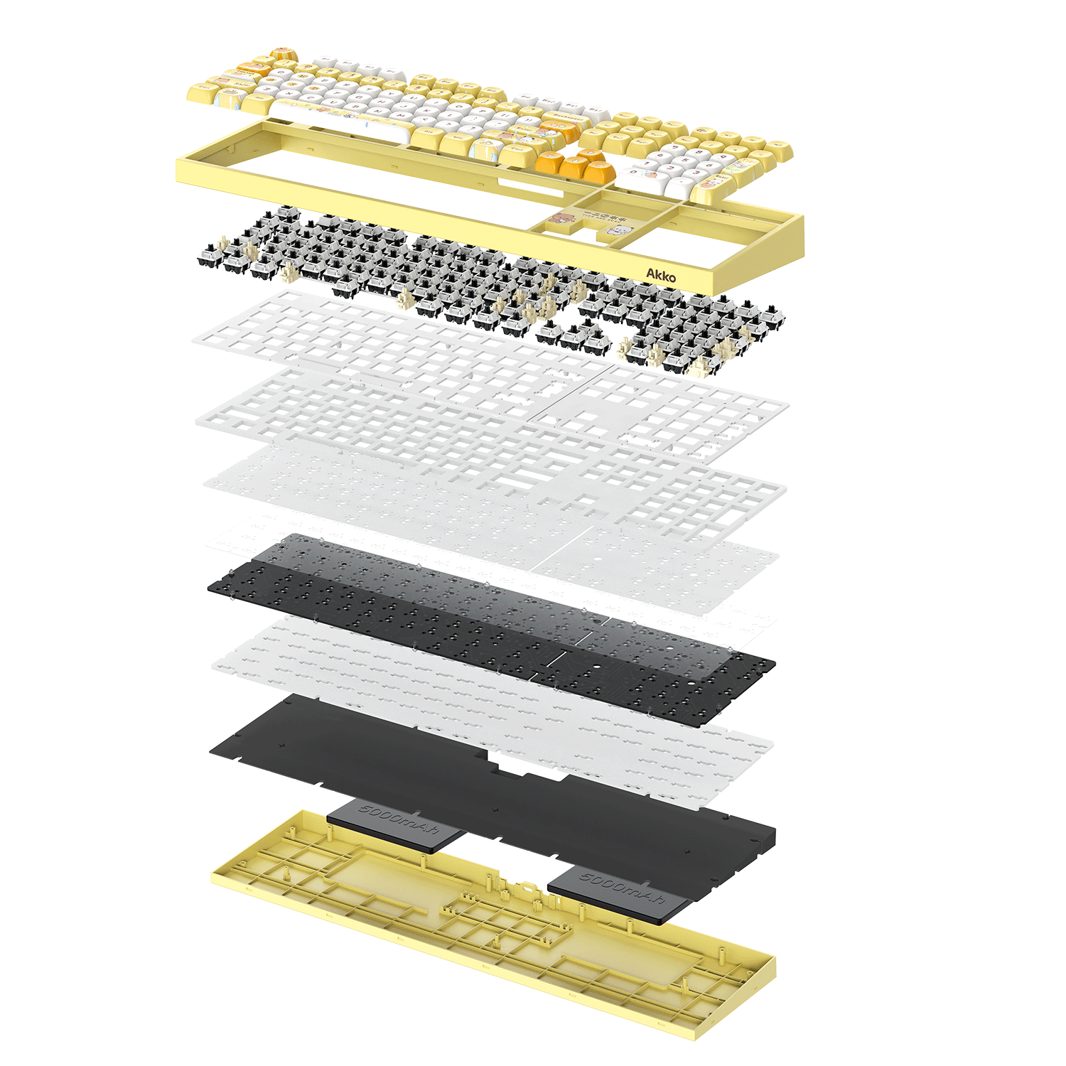 Akko Dudu and Bubu 5108 V5 Mechanical Keyboard Structure