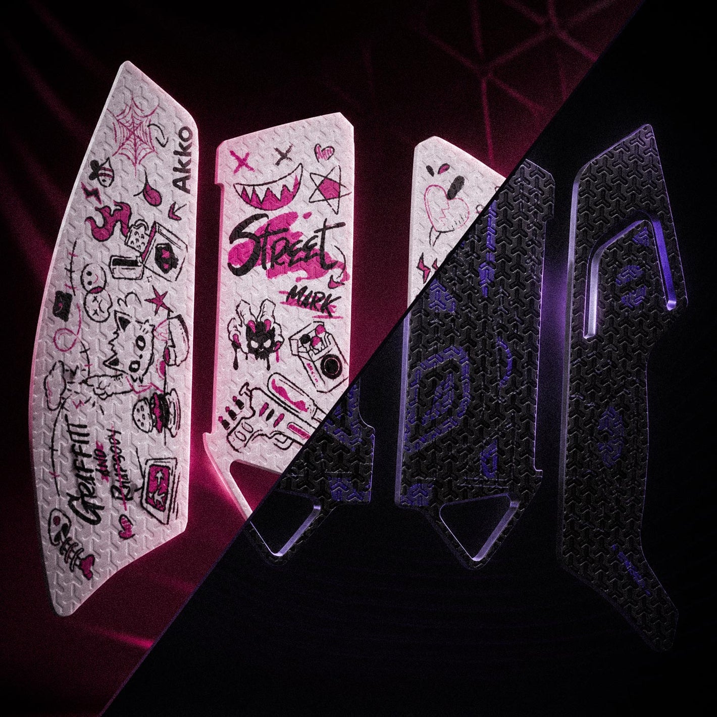 Akko Echo Carbon Fiber Gaming Mouse Anti Slip Grip Tape