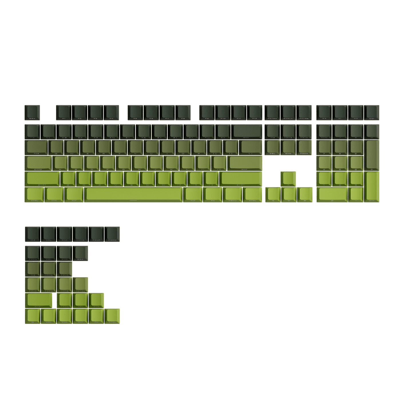 Forest Gradient Keycap Set (135-Key)