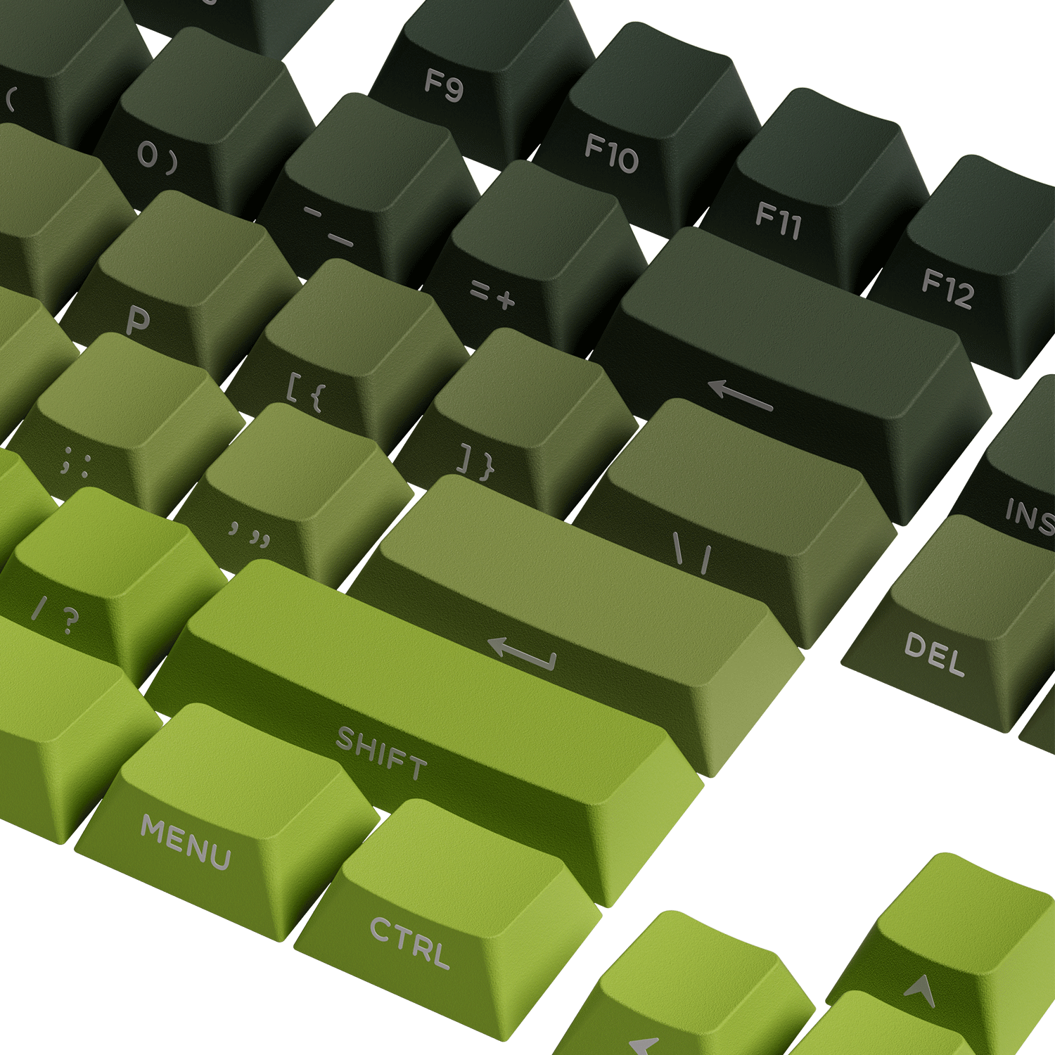 Forest Gradient Keycap Set Key Details