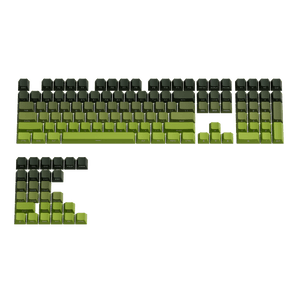 Forest Gradient Keycap Set Front View