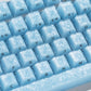 Akko Glassy Carbon Fiber Keycaps Blue Details