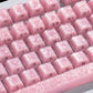 Akko Glassy Carbon Fiber Keycaps Pink Details