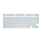Akko Glassy Carbon Fiber Keycaps White