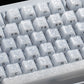 Akko Glassy Carbon Fiber Keycaps White Details