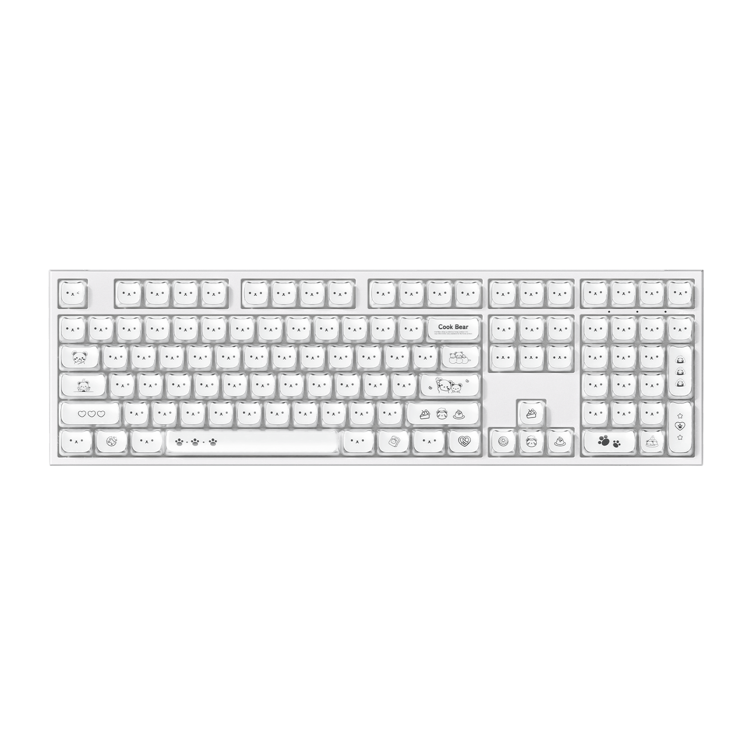 Akko Greedy Bear 5108 V5 White Mechanical Keyboard