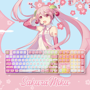 Akko Hatsune Miku Pink 5108B Plus Mechanical Keyboard