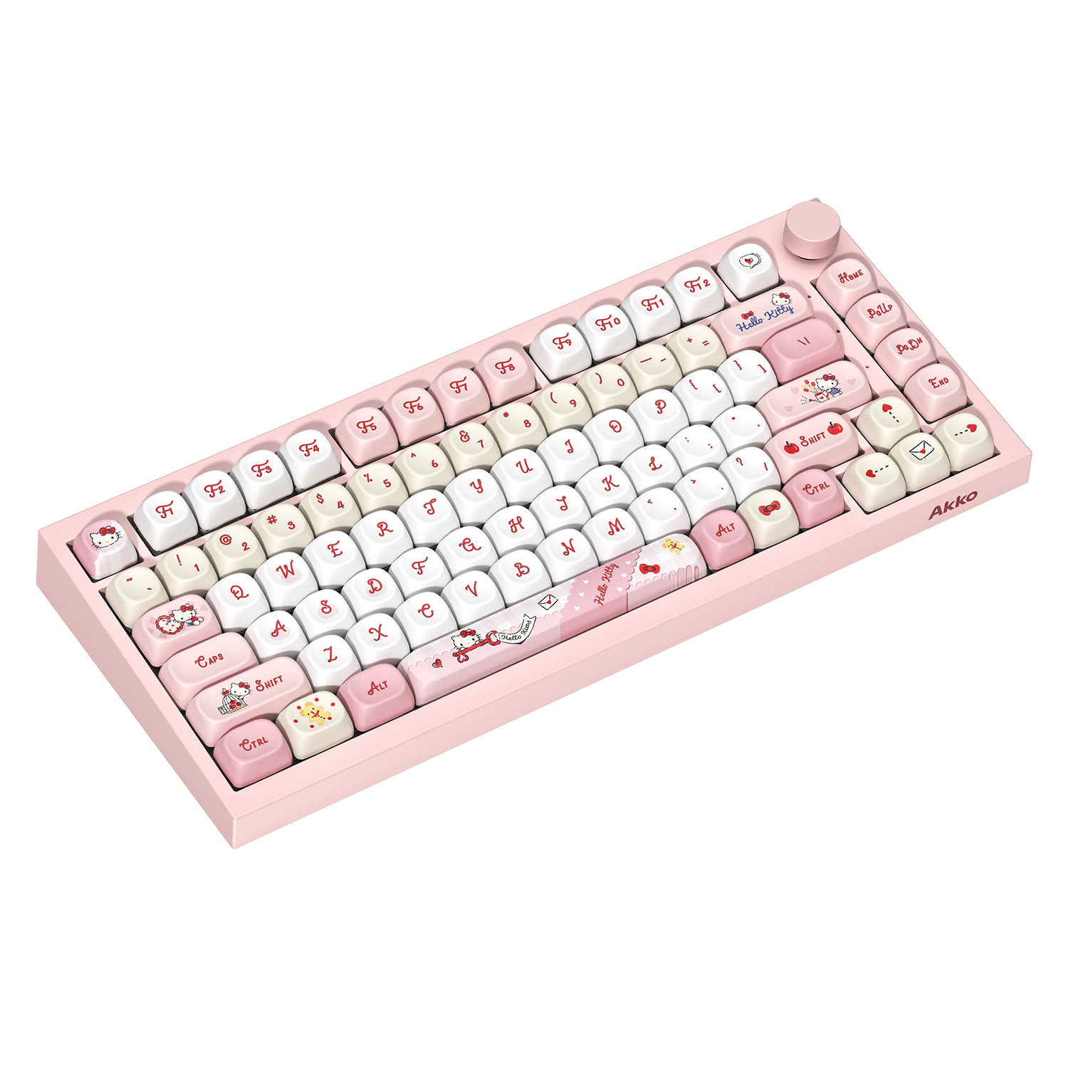 Akko Hello Kitty 5075 V5 Mechanical Keyboard Lefy Side
