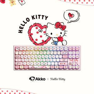 Akko Hello Kitty 5087 V5 Keyboard with Hello Kitty Theme Background