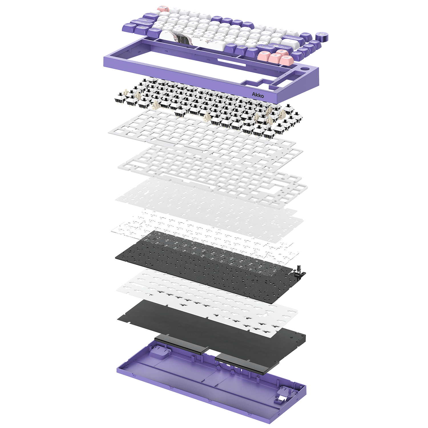 Akko Kuromi 5075 V5 Mechanical Keyboard Structure
