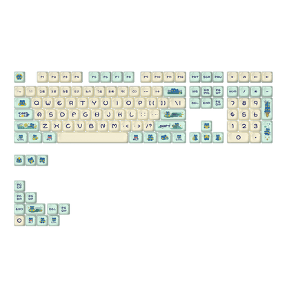 Bear Theme Keycaps Set (122 Keys) 