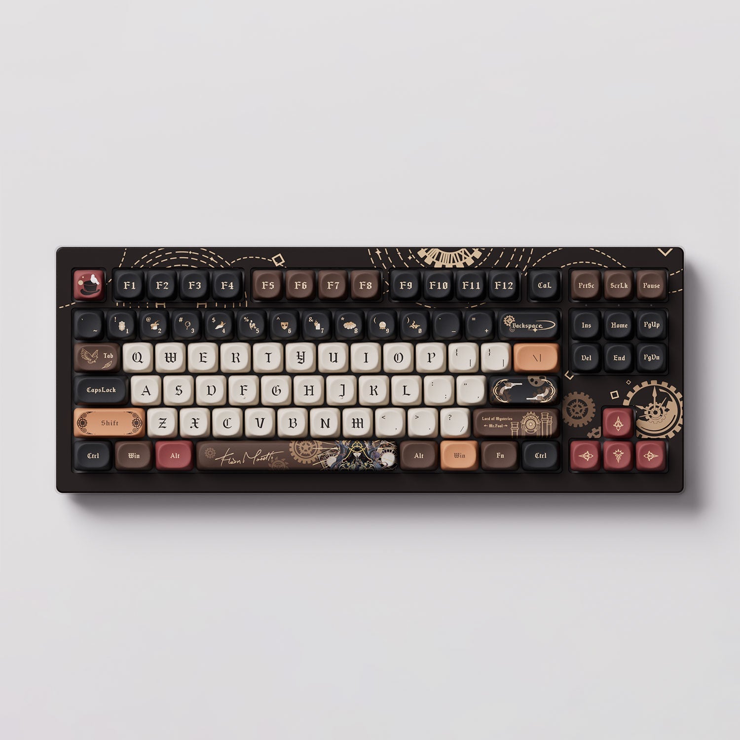 Lord of the Mysteries 5087B v2 Mechanical Keyboard with white background