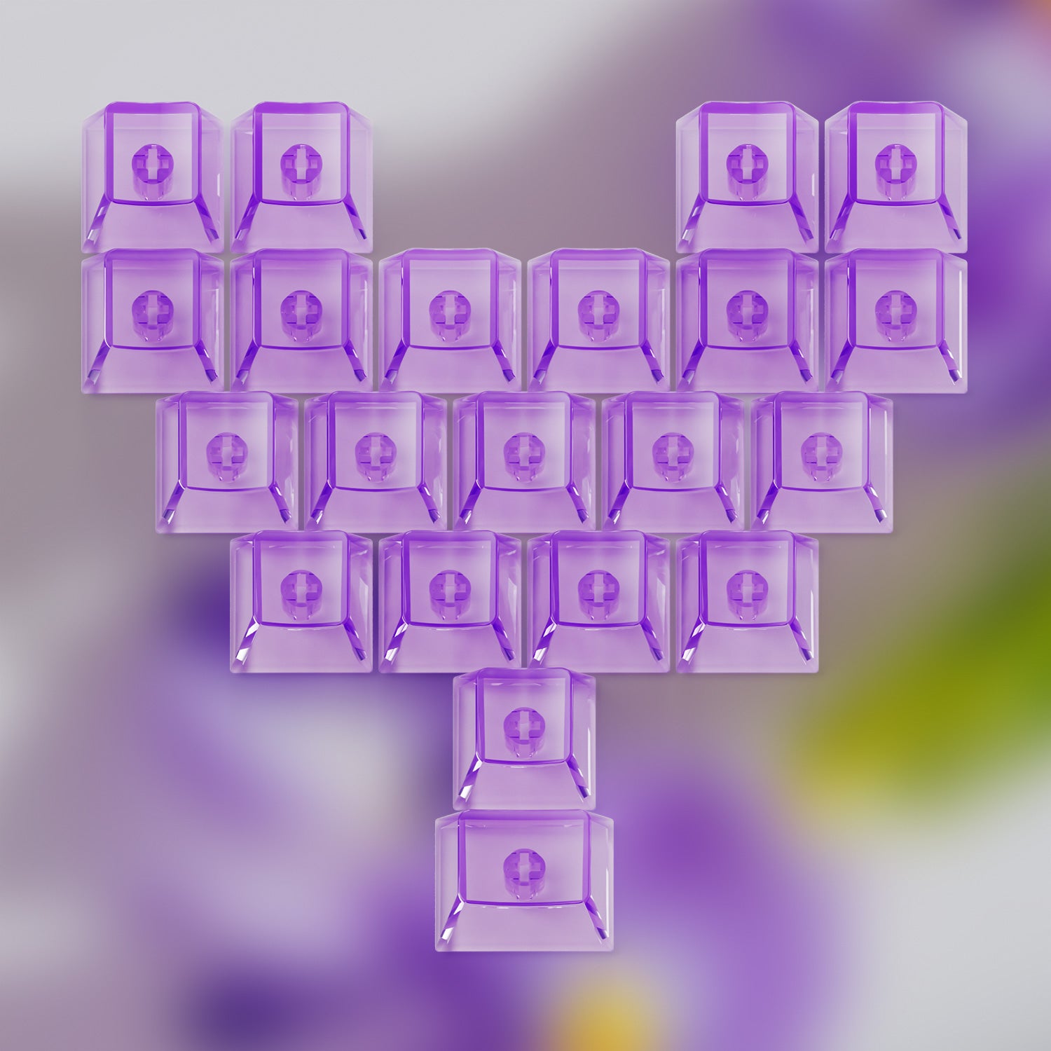 Akko Love Keycaps Purple