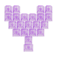 Akko love keycaps purple with transparant background