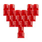 Akko love keycaps red with transparant background