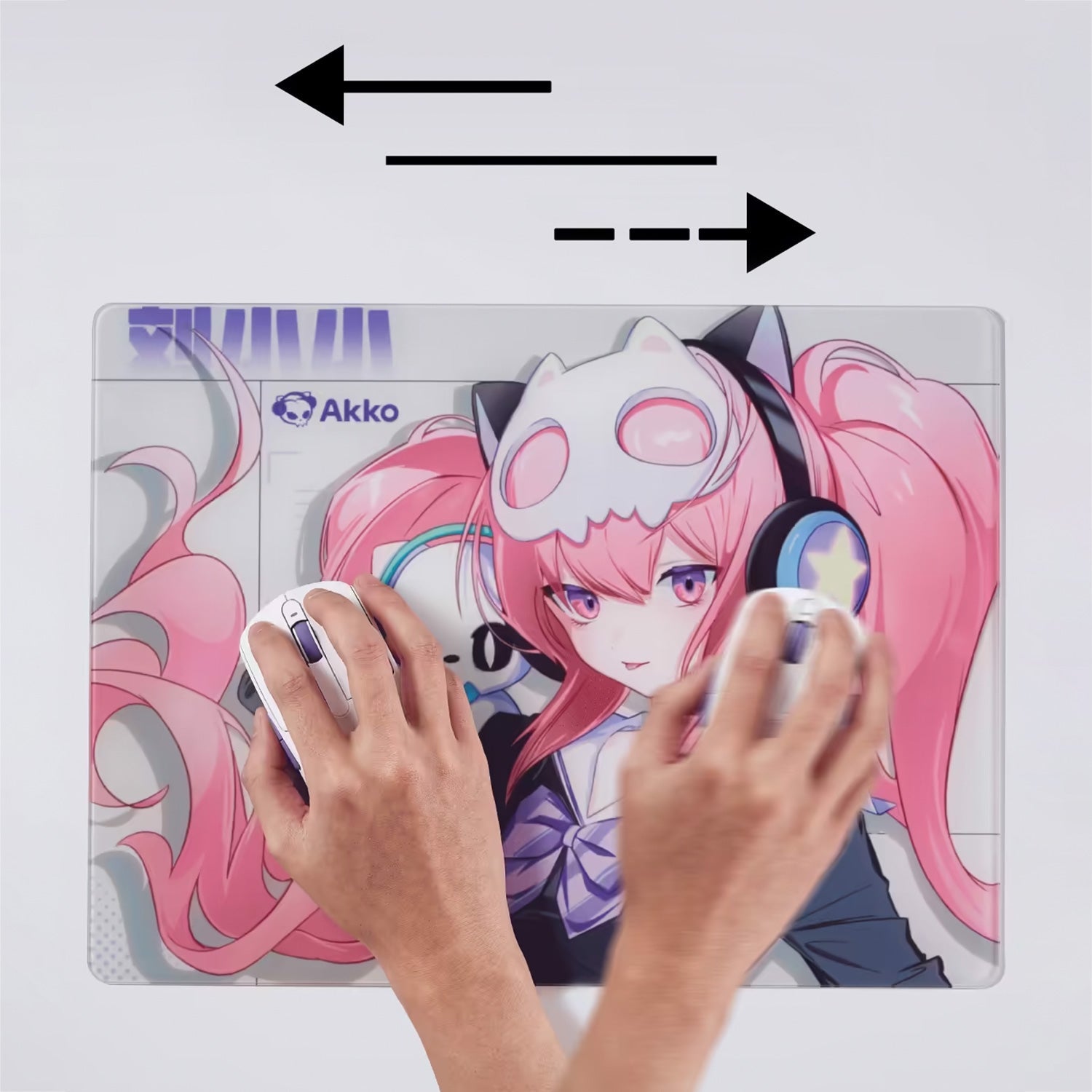 Akko Lulu Liu Glass Gaming Mouse Pad