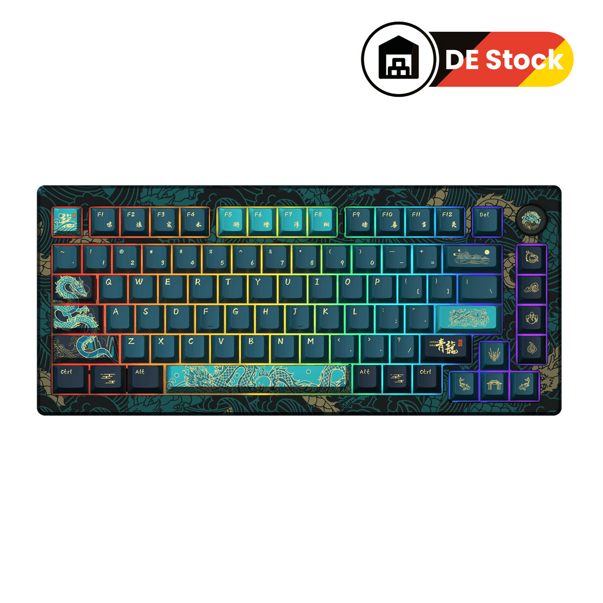 MOD 007 V3 HE Year of Dragon Hall Effect Keyboard DE Stock
