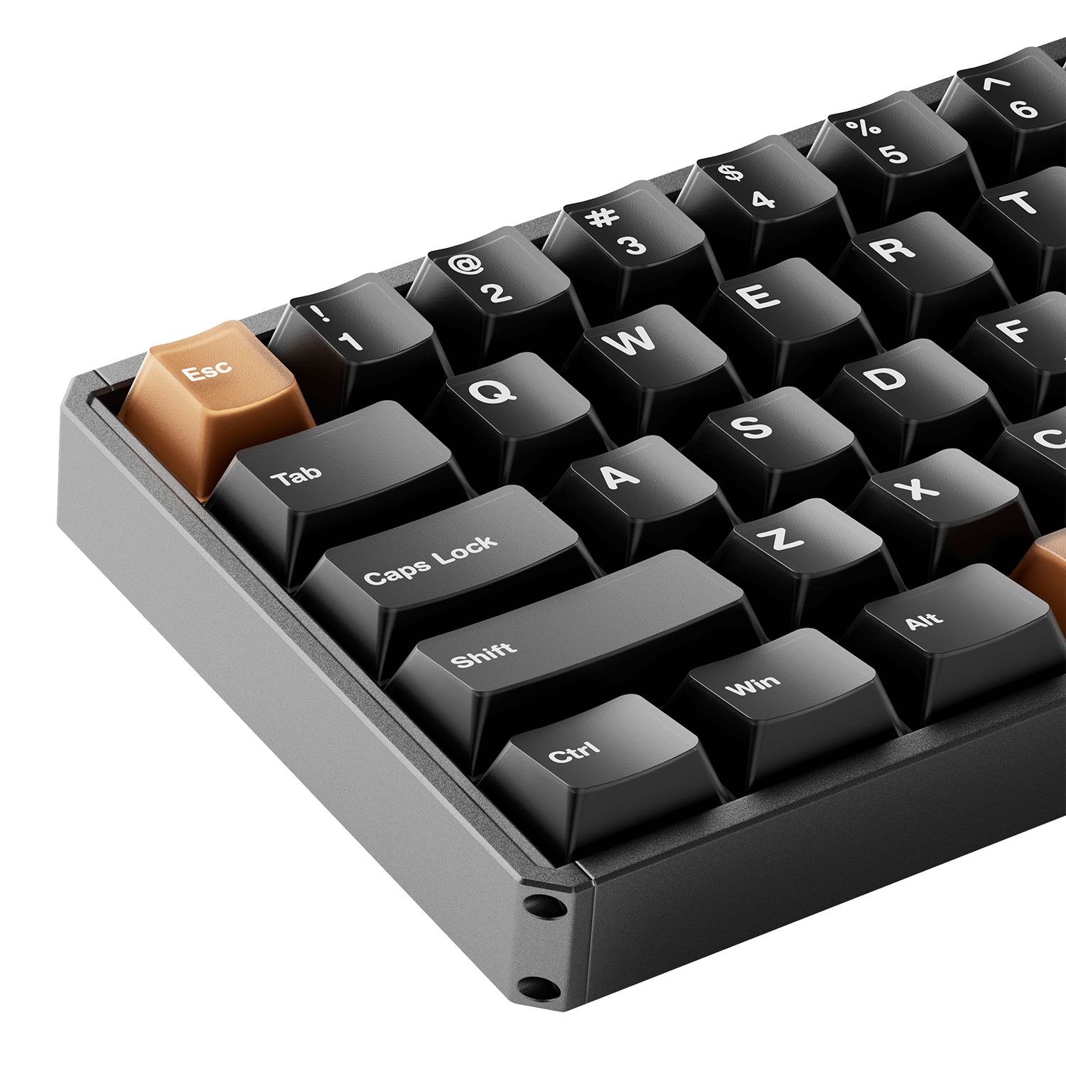 Akko MOD68 HE Magnetic Keyboard Black Tea Left Details