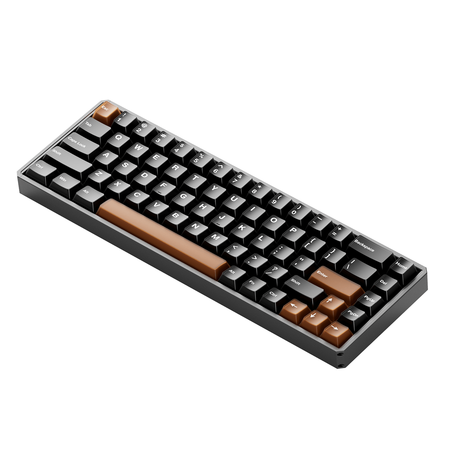 Akko MOD68 HE Magnetic Keyboard Misty Black Tea Right Side