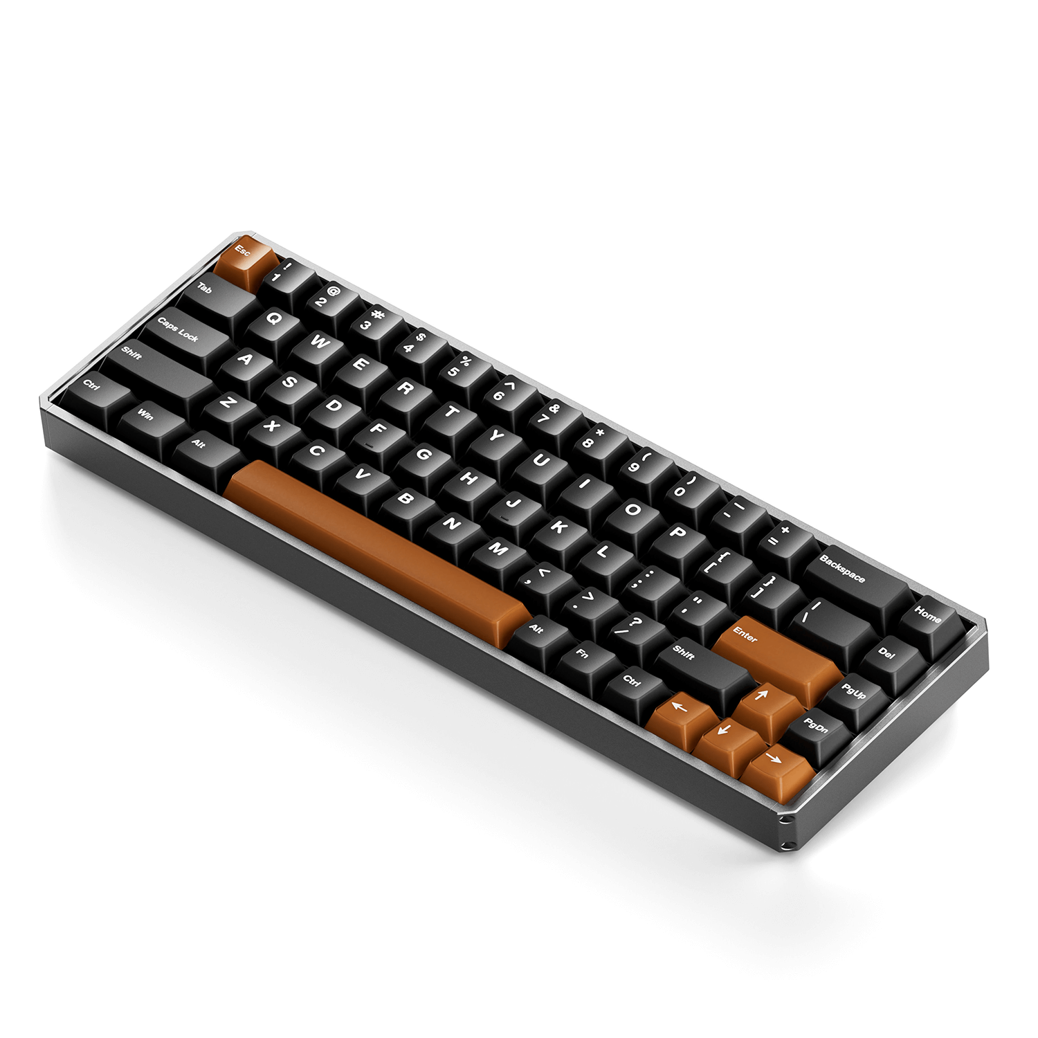 Akko MOD68 HE Magnetic Keyboard Misty Black Tea Right Side