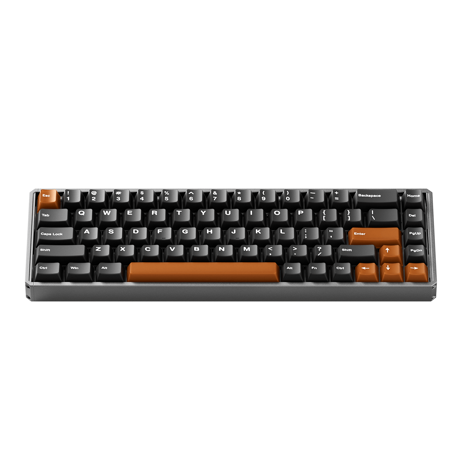 Akko MOD68 HE Magnetic Keyboard Black Tea Front View