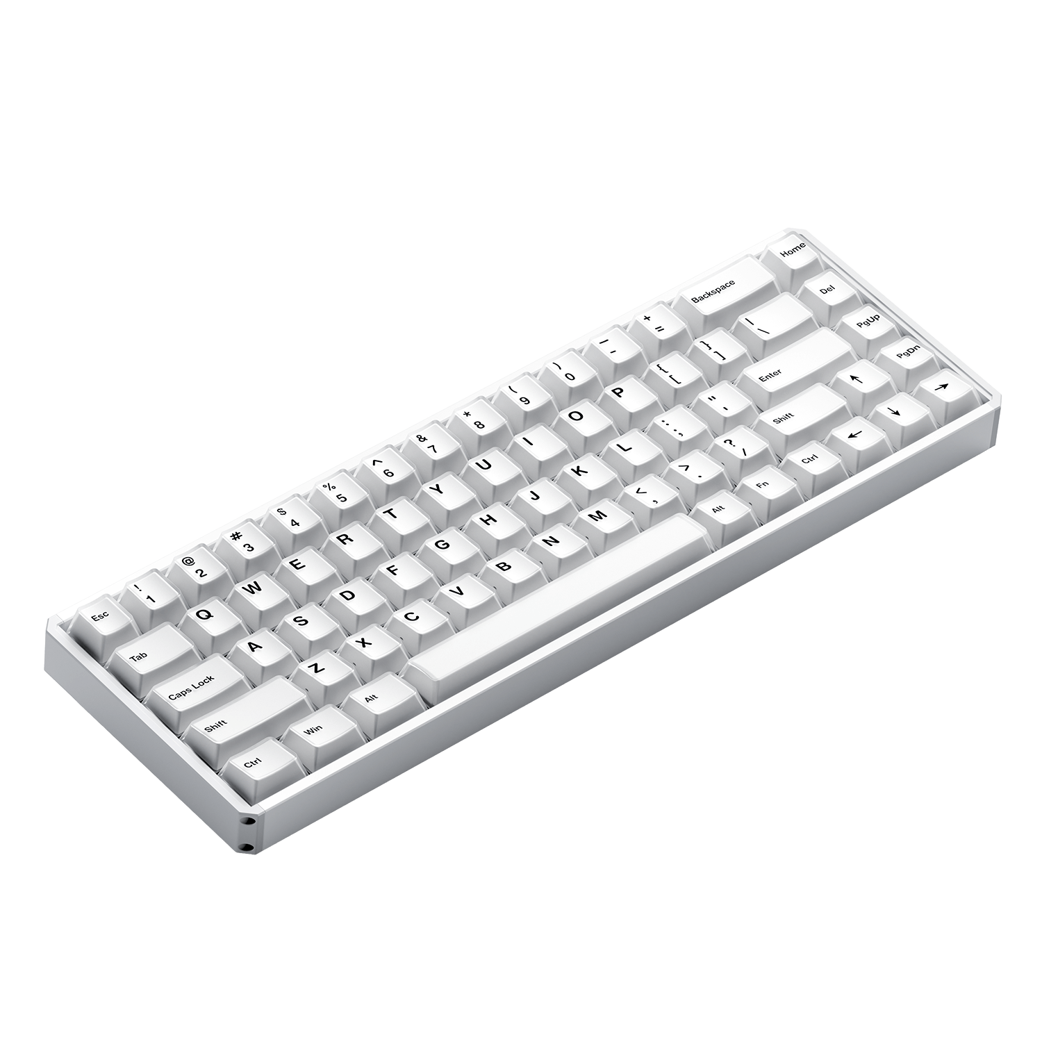 Akko MOD68 HE Magnetic Keyboard Misty White Left