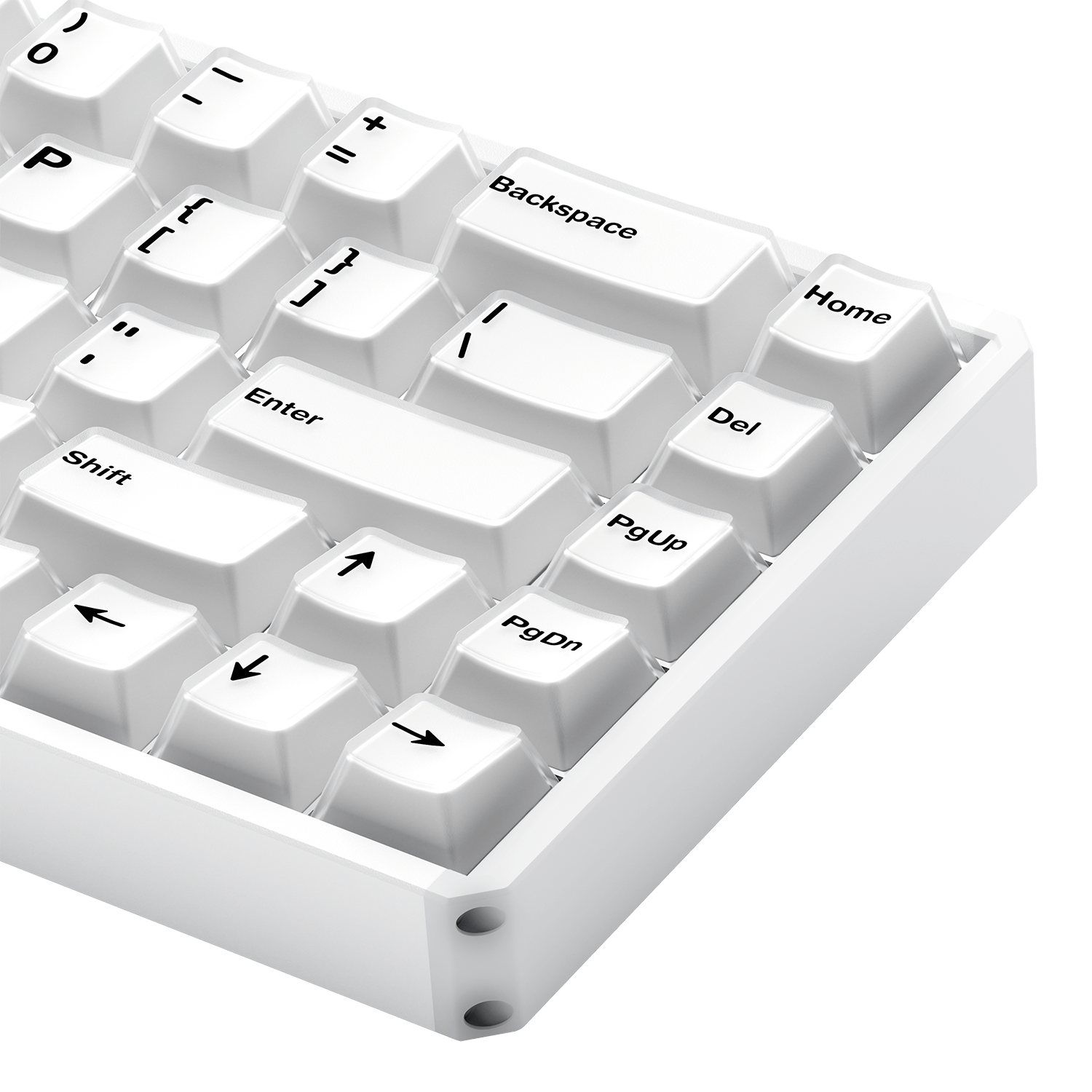Akko MOD68 HE Magnetic Keyboard Misty White Right Details